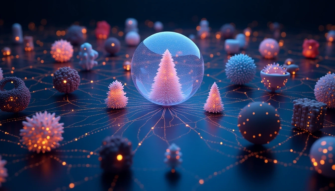 Conceptual diagram of the 3D AI open source ecosystem, showing how major frameworks, tools, and communities work together to promote technological development and popularization.